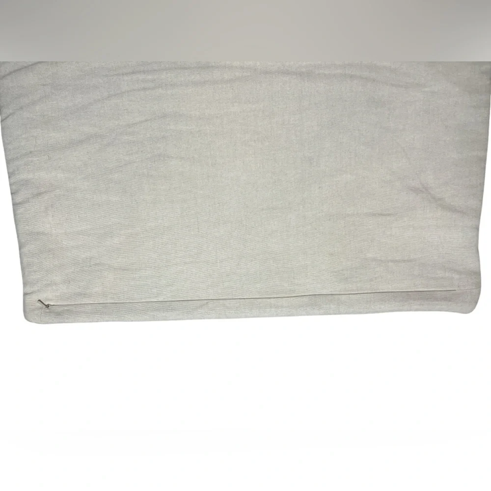 Pottery Barn Renly Embroidered Wool Pillow Cover 22”